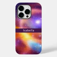 Galaxy Abstract Stars Cosmic Gases Your Name Case-Mate iPhone 14 Pro Case