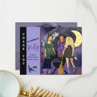 Calling All Witches Halloween Birthday  Thank You Card