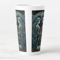 Gemini astrology sign latte mug