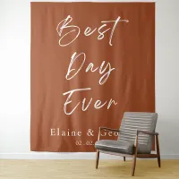 Best Day Ever Wedding Photo Prop Backdrop