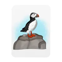 Cute Hand drawn Puffin Magnet