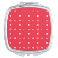 Christmas Holiday Charm Pattern 09 -  Compact Mirror