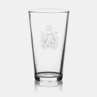 Love Birds Bride & Groom Pint Glass