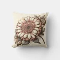 Gerbera Daisy Pillow for Garden-Inspired Comfort