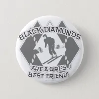 Black Diamonds Pinback Button