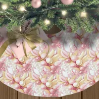 Pink Gold Christmas Merry Pattern#17 ID1009 Brushed Polyester Tree Skirt