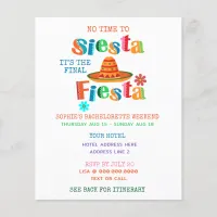 Budget Final Fiesta Itinerary Bachelorette Party