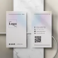 Contemporary Holographic Company Business Card