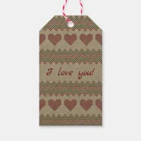 Zigzag Hearts Gift Tags