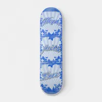 Hope Faith Love Christian Slogans Skateboard