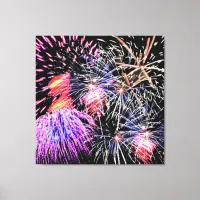 Fireworks Display Canvas Print