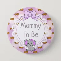 Thumbnail for Elephant Themed Mommy to Be Baby Shower Button