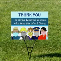 Thank you Essential Workers and Health Care Worker Sign