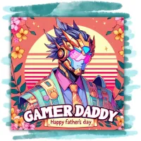 Gamer Daddy Happy Father's Day | Poster