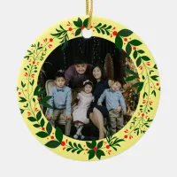 Family Photo Ceramic Ornament