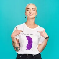 You Should Smile More Feminist Hot Pink Leopard T-Shirt