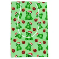 Cute Christmas Teddy Bears  Medium Gift Bag