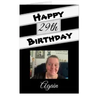 Huge Funny Personalized Photo Happy Birthday Card