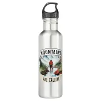 Mountains are Calling Adventure Hiking Camping Stainless Steel Water Bottle