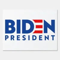 Biden for President Blue and Red Slogan, ZSSG Sign