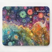 Beautiful Whimsical Colorful Back to School  Mouse Pad