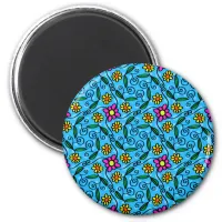 Abstract Floral Magnet