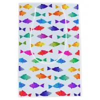 Rainbow fish in ocean cute colorful pattern medium gift bag