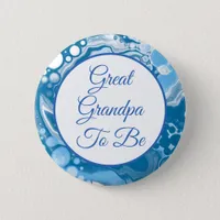 Great Grandpa To Be | Boy's  Baby Shower    Button