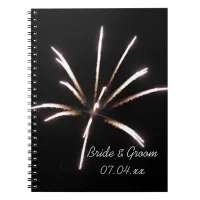 Fireworks Summer Wedding Notebook