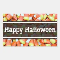 Candy Corn Happy Halloween Stickers