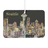 Dark be the Night - Luminous Seattle Skyline Air Freshener