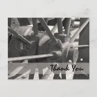 Wagon Wheel Thank You Postcard