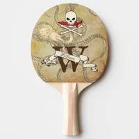 Jolly Roger Monogram Initial Ping Pong Paddle