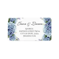 Forget-Me-Not Flowers Watercolor Elegant   Label