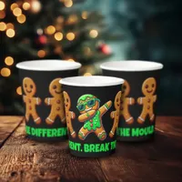 Funny Be Different Break the Mould Gingerbread Men Paper Cups