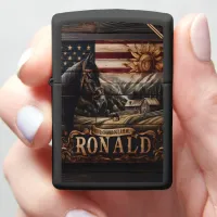 American Horse Ranch Painting Zippo Lighter