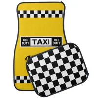 New York Yellow Taxi Cab Driver Custom Car Floor Mat