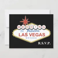 Vegas wedding rsvp cards