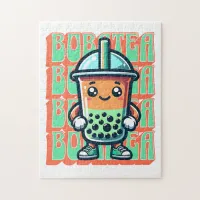 Boba Bubble Tea Kawaii Cute Cartoon Jigsaw Puzzle