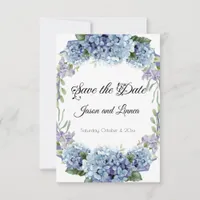 Forget-Me-Not Flowers Watercolor Elegant  Save The Date