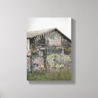 Graffitti Barn in Iowa Canvas Print