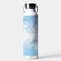 Personalized Flowers Abstract Floral Water Bottle