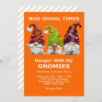 Boo Ghoul Times Hanging with My Gnomies Invitation