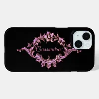 Vintage Victorian Romantic Steampunk Personalized iPhone 15 Case