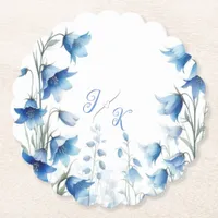 Bluebells Floral Wedding Paper Coaster