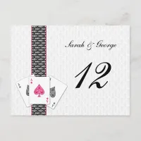 Las Vegas Wedding Table numbers