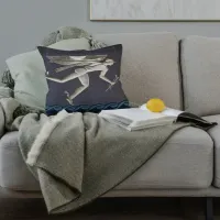 Hermes - Herald of the Greek Gods in NYC Throw Pillow