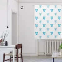 Sweet Baby Boy Blue Fashion White Nursery Blackout Curtains