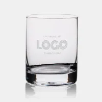 Modern Minimalist Logo Promo Rocks Glass