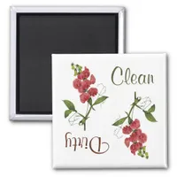 Sweet Pea Flowers Dishwasher Magnet